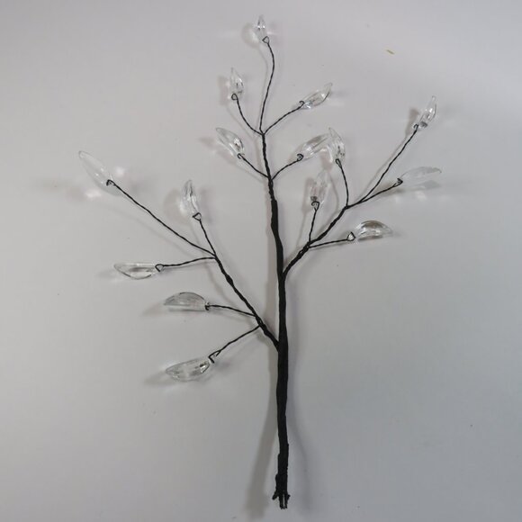 "Ice" Wire (7) Floral Accents clear prismed (add "light" to your arrangement) #2 - Picture 3 of 9